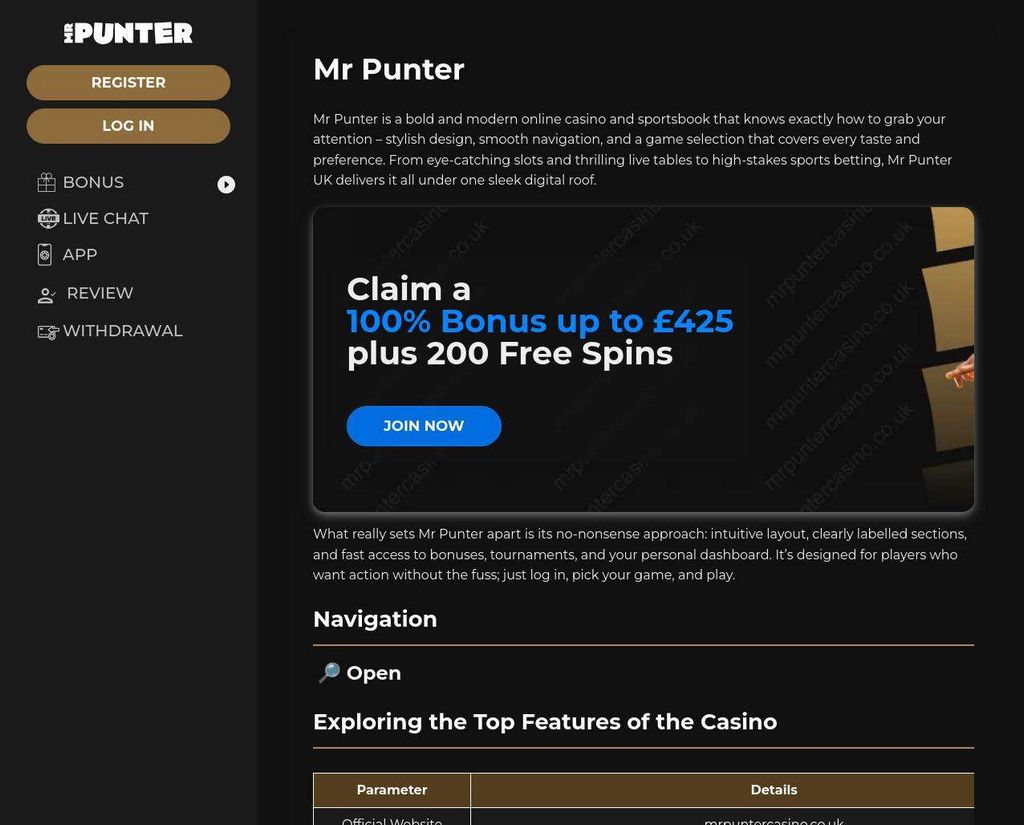 Mr Punter - Login, Claim 100% + 200 Free Rotates